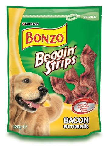 Bonzo beggin’ strips bacon